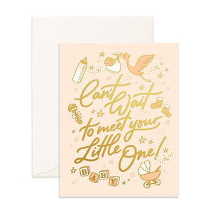 Meet Little One Greeting Card - By Fox & Fallow