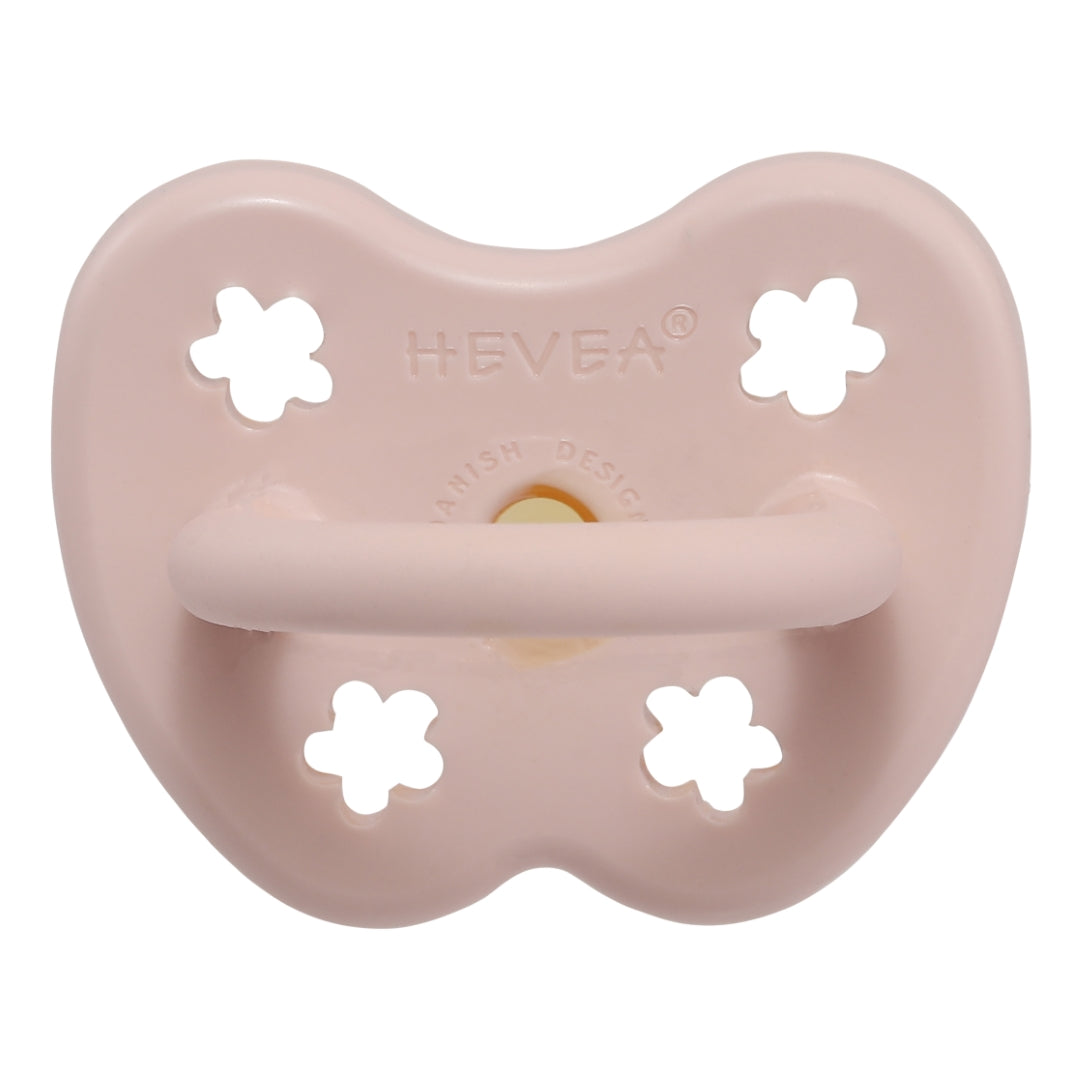 Hevea Coloured Natural Rubber Pacifier - 0-3 MONTHS- ORTHODONTIC TEAT