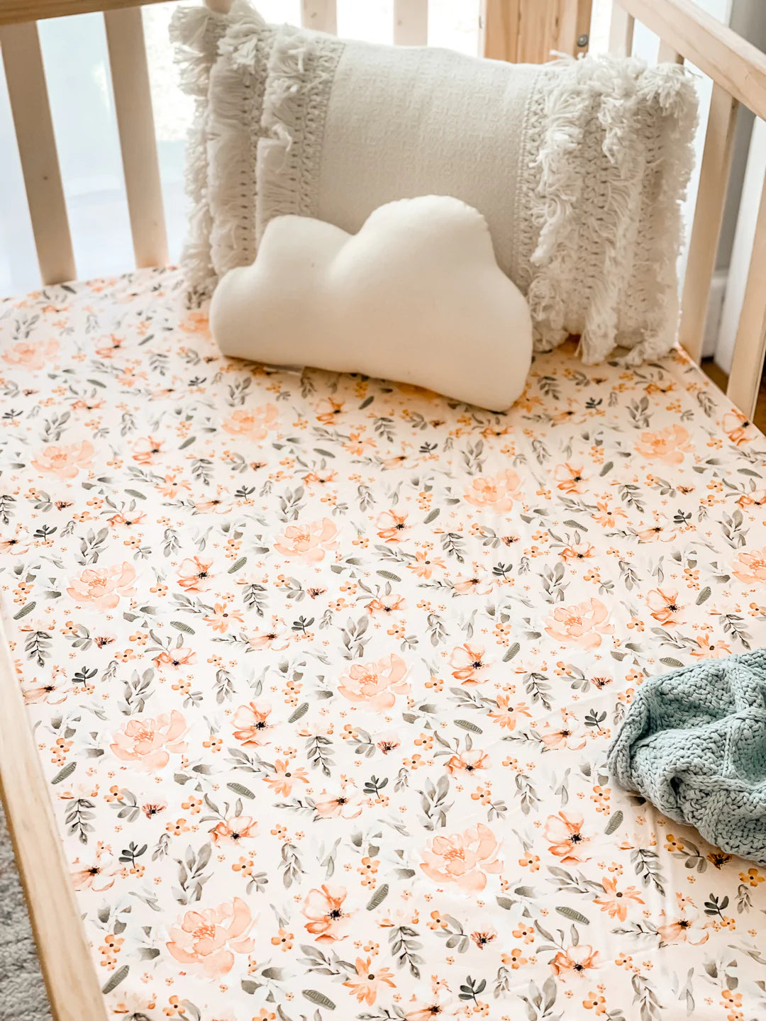 Desert Bloom Fitted Cot Sheet - by Snuggly Jacks
