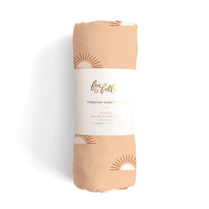Suns Coffee Organic Muslin Swaddle - By Fox & Fallow