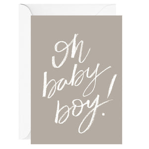 Oh baby boy! Greeting Card