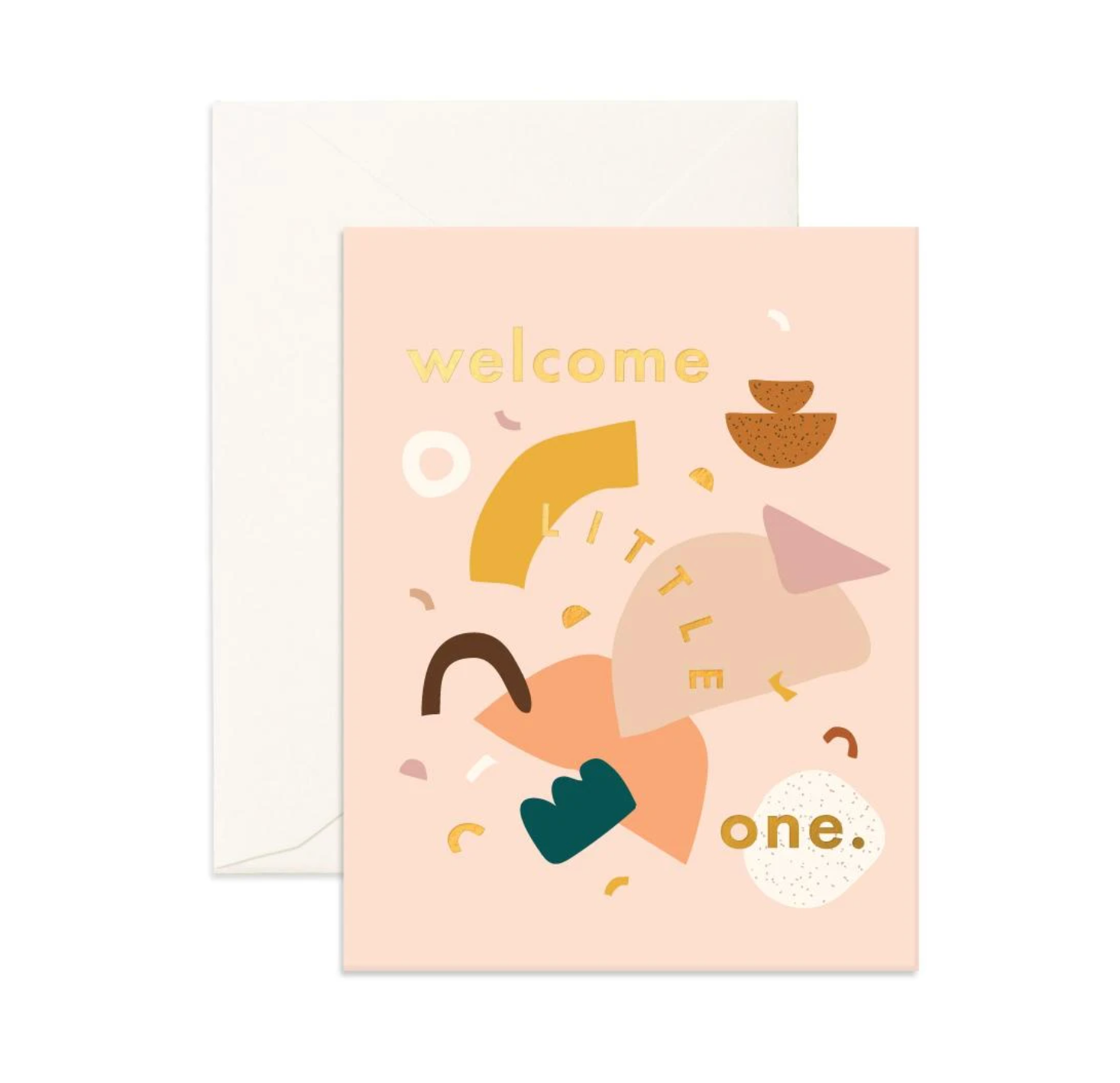 Little One Shapes Greeting Card - By Fox & Fallow