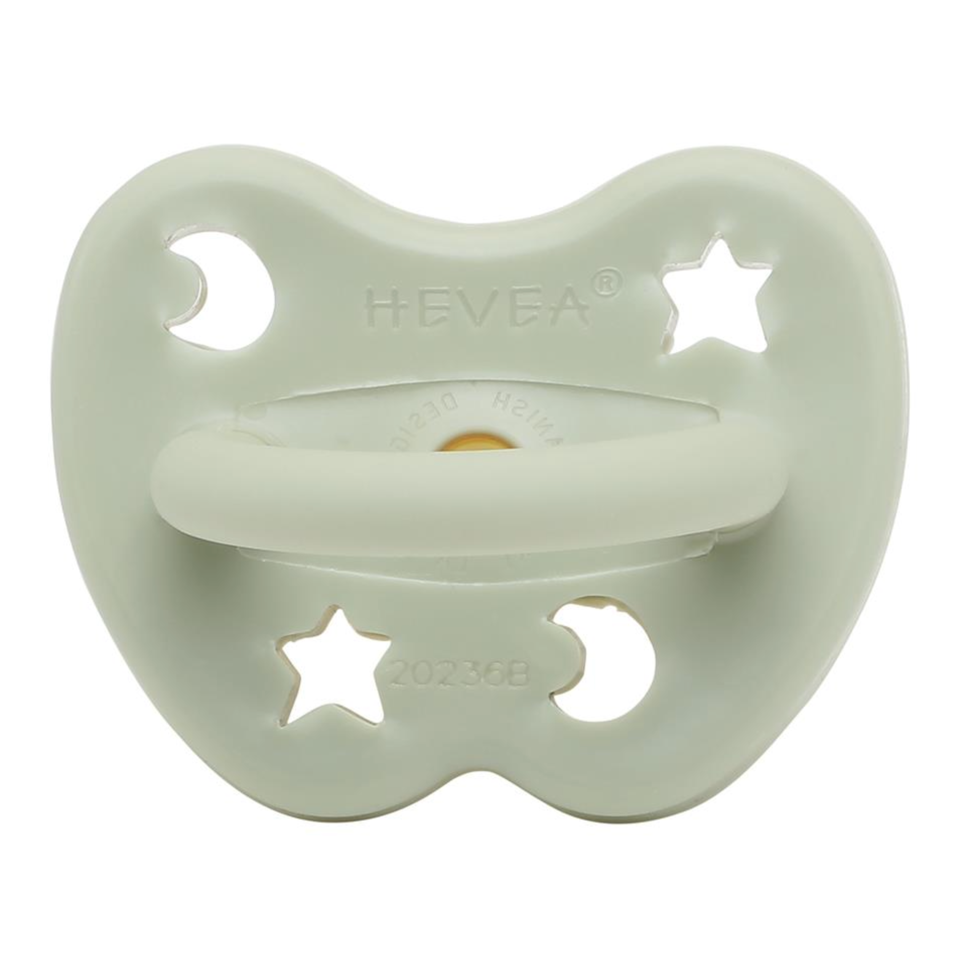 Hevea Coloured Natural Rubber Pacifier 3 36 MONTHS ROUND TEAT