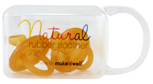 Natural Rubber Soother - Orthodontic Dummy - Twin Pack