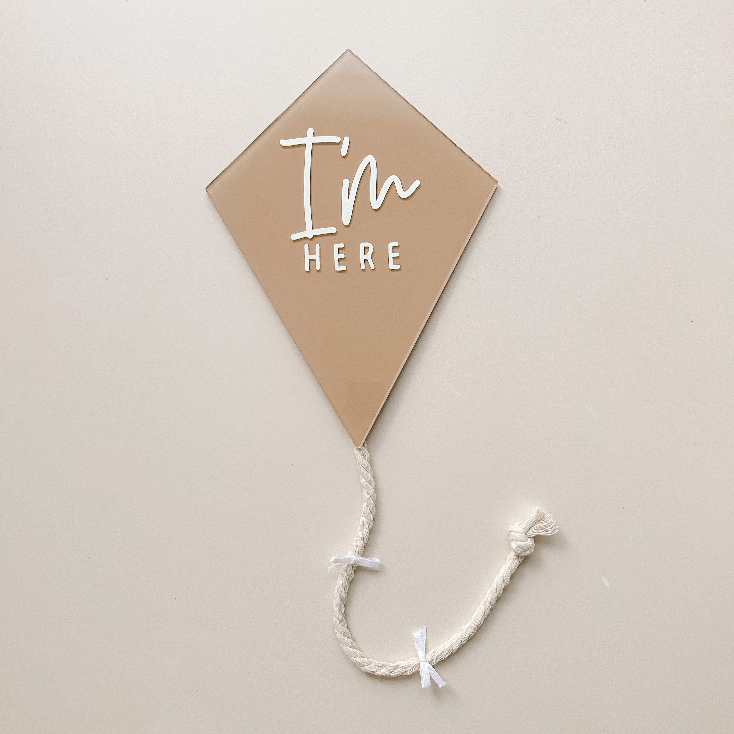 'I'm Here' Kite Birth Announcement - by Salt + Pine
