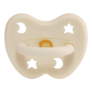 Hevea Coloured Natural Rubber Pacifier - 0-3 MONTHS - ROUND TEAT